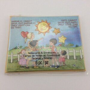 6 Mary Engelbreit Note Cards w Envelopes SEALED Pack Martin Luther King Quote